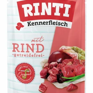 Sparpaket 10 x 400 g Rinti Kennerfleisch mit Rind Hunde Nassfutter Super-Preis